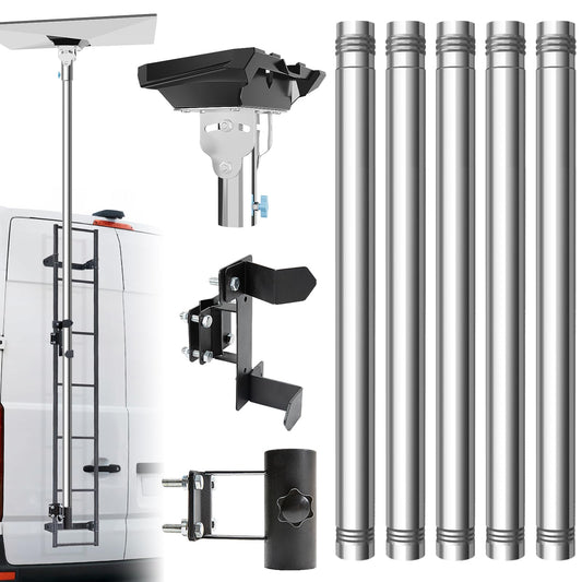 Starlink Gen 3 Pole Mount Kit - Adjustable Design for Easy Installation & Optimal Signal Reception - High Load Capacity, Portable & Perfect for RV Ladder